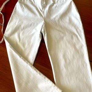 Attire New York White Stretch women Pants Sz 10 32x23.5